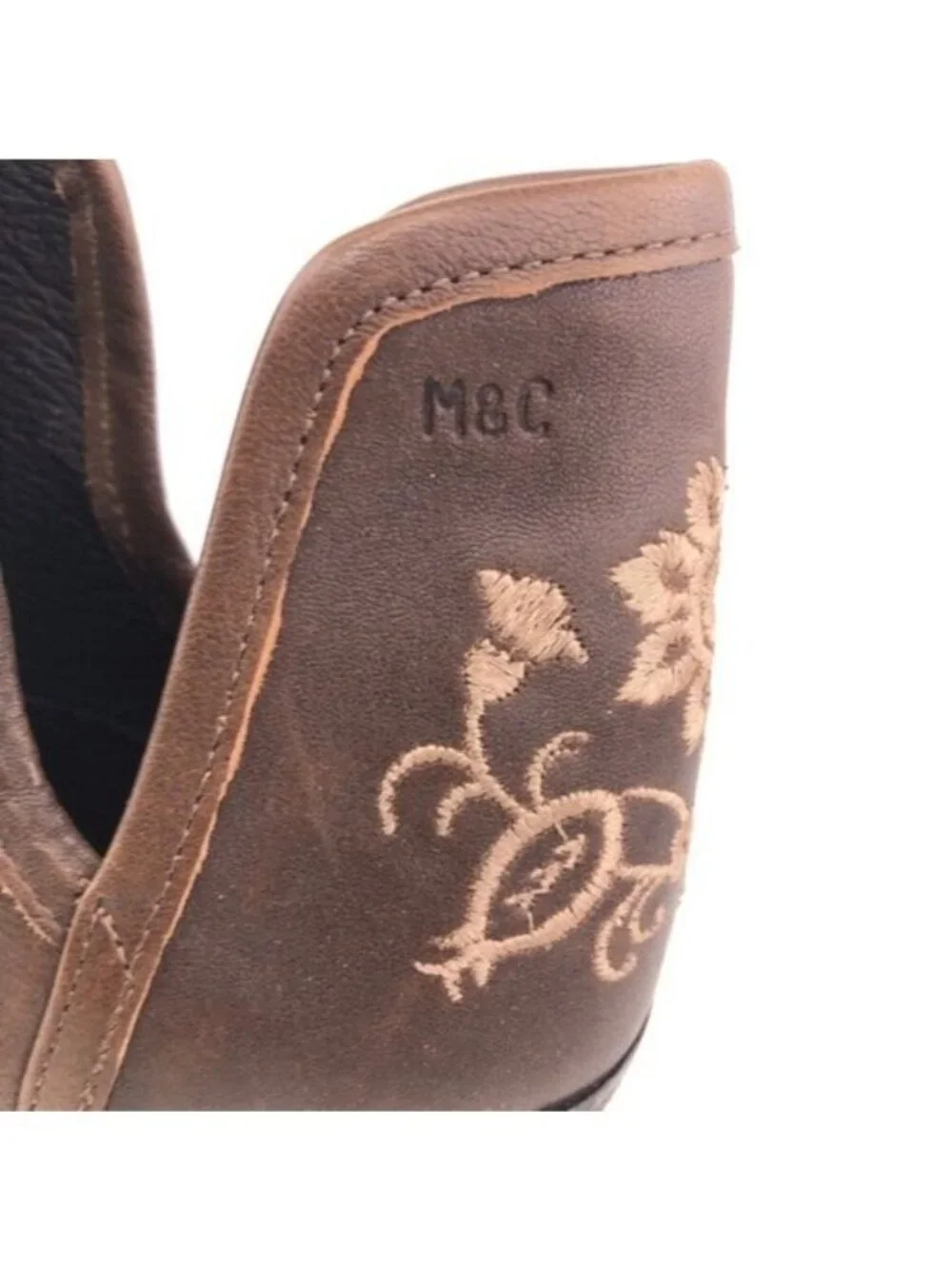 Musse & Cloud Ashila Brown Leather Ankle Boots 7